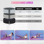 Resistance Bands for Working Out, Exercise Workout Bands for Women & Men, 3 Levels Elastic Stretch Bands for Exercise with Carry Bag for Physical Therapy, Home Fitness, Strength Training, Yoga
