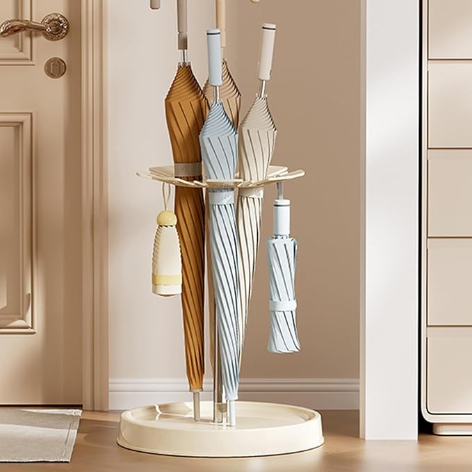 Umbrella Stand - 45cm Free-Standing Round Umbrella Holder, Entryway for Long/Short Umbrellas, Stylish Storage Solution for Home & Office, Durable & Space-Saving.