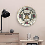 250th Anniversary Decorative Plates 10 Inch Vintage Liberty Bell Patriotic Decorations Commemorative Plates with Stand Memorial Day 4th of July Veterans Day Home & Office