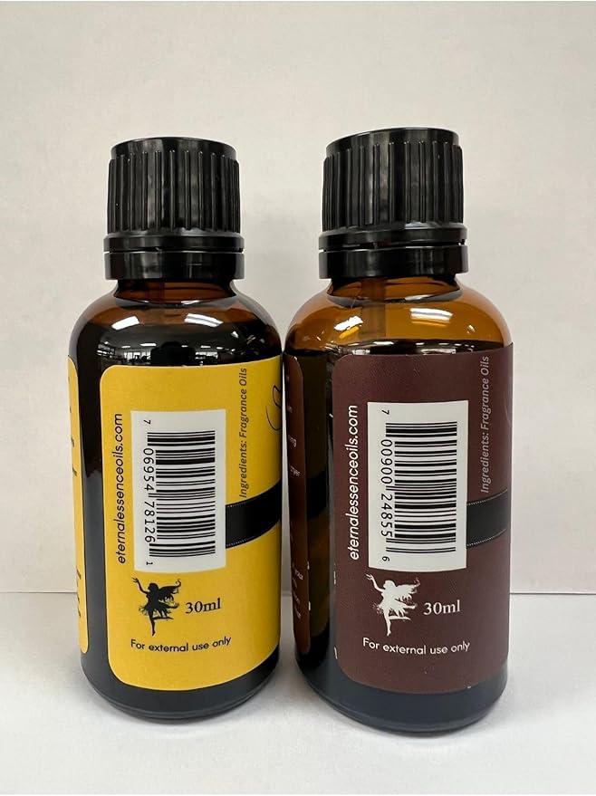 Eternal Essence Oils 2 Pack 30ml Premium Fragrance Oil - Chocolate & Banana Creamy - for Candle, Soap Making, Aromatherapy, Diffusers, Home Care, & Humidifiers