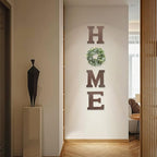 Pinkpum Wood Home Sign Hanging Farmhouse Wall House Decor Wood Home Letters for Wall Art Rustic Decor, Home Wall Decor for Living Room Kitchen Entryway Dining Room Hallway Housewarming Gift Brown L
