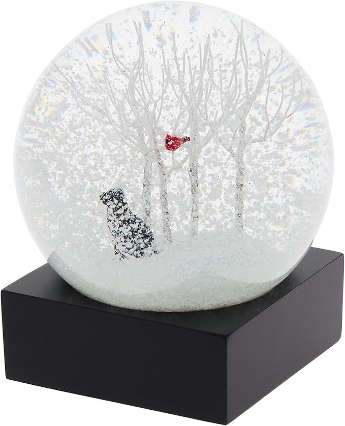 Black Lab in Woods Snow Globe by CoolSnowGlobes