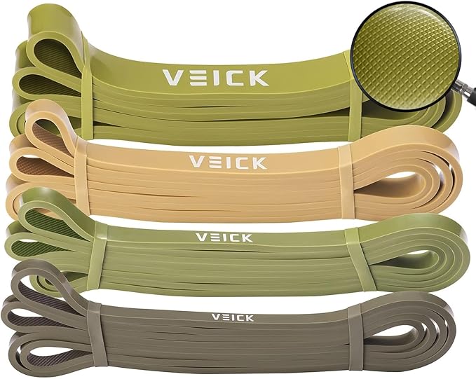 VEICK Resistance Bands for Working Out, Exercise Bands, Workout Bands, Pull Up Assistance Bands, Long Heavy Stretch Bands Set for Men Women, Power Weight Gym at Home Fitness Equipment