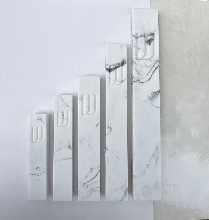 A&S Mezuzot A&S Modern Stone Mezuzah Case Design, Mezuza Cover for Scroll Protection, Easy Peel and Stick Houswarming Gift and Home Blessing