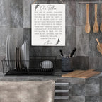 Christian Wall Art Dining Room Decor Our Father Prayer Wooden Hanging Sign Farmhouse Wall Decoration for Home Living Room Bedroom Bible Verse Sign Religious Home Wall Decor 10x8 Inches