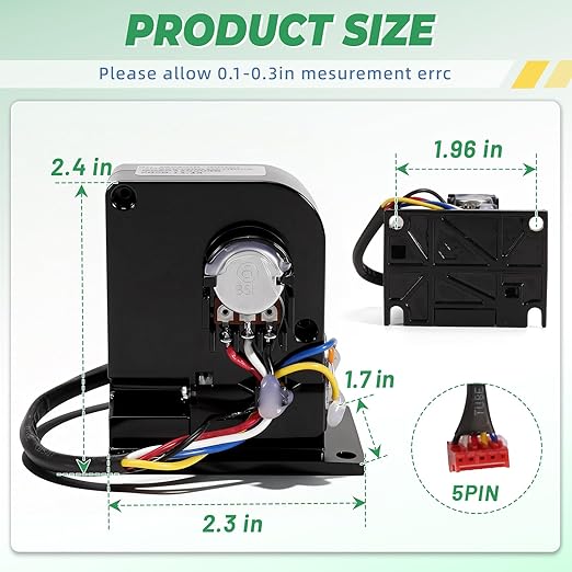 6V Elliptical Resistance Motor Compatible with NordicTrack Ellipticals Resistance Motor Brake Tensioner, Replace 241949