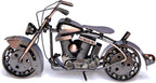 Trebisky Metal Motorcycle Sculpture (Copper Softail) – Vintage Scrap Art Desk Decor for Office & Home, Unique for Dad, Men, Father, or Biker Enthusiasts