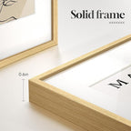Framed Matisse Neutral Wall Art Set of 4, Beige Abstract Modern Minimalist Botanical Prints for Bathroom Living Room Dining Room Bedroom Home Office Decor, 12x16