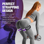 Booty Bands for Working Out, Blood Flow Restriction Bands for Women/Men, Adjustable Velcro Occlusion Resistance Bands BFR Training Bands for Glutes & Hip Building 2 Pack