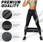 12 Pcs Fabric Resistance Bands for Working Out Booty Workout Stretch Exercise Bands Non Slip for Legs Squat Resistance Loop for Women Men Starter Butt Hip Thigh Fitness