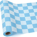Hahafelt 16 in x 40 Ft Fabric Bulletin Board Roll Blue Plaid Bulletin Board Classroom Non Woven Background Decorations Waterproof Wrinkle Resistant Fabric Roll for Back to School Wall Decor