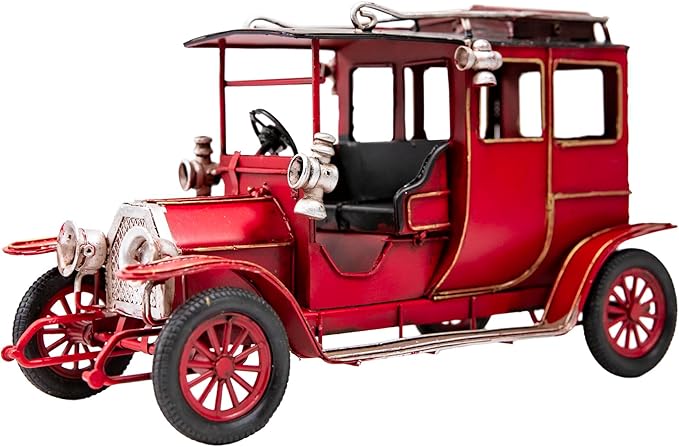 Iron Classic Car Model Collectible Truck, Metal Vintage Rustic Farmhouse Table Top Decor