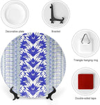 Blue And White Cairo Vintage Plates for Display Chinoiserie Blue And White Flowers Club Art Decoration Supplies Farmhouse Home Holiday Party Decorations Personalized Gifts for Men Women Anniversary