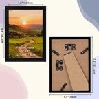 5x7 Black Picture Frames Set of 12 for Displaying 5 x 7 Photos, Multi 5x7 Frames Collage for Wall or Tabletop, Horizontal or Vertical Display