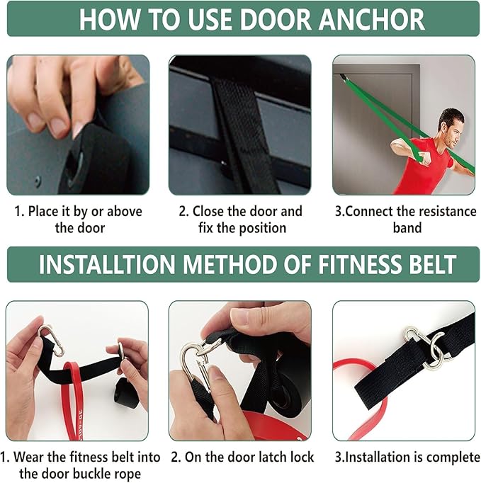 Exercise Bands Resistance Bands for Working Out,Pull Up Bands Set,at Home Workout Equipment,Workout Bands for Men and Women,Stretch Bands for Exercise