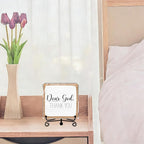 Modern Farmhouse Decor, Home Decor For Living Room, Boho Chic Aesthetic Shelf Decorations, Christian Dear God Acrylic Sign, Farmhouse Entryway Tv Stand Fireplace Coffee Table Decoration (13)