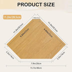JiudunsKylight Corner Wall Shelf, 11.2 inch Floating Corner Shelves for Wall with Wire Hole, 2 Pack Oak Wood Shelves for Bedroom, Kitchen, Living Room Decor, Storage for Speakers, Photos