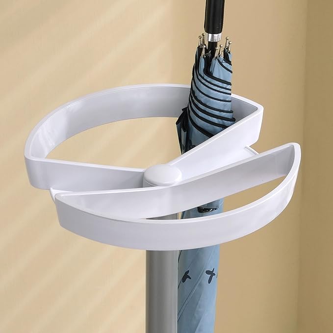 Kings Brand Furniture - Bromna Umbrella Stand Rack, Free Standing Umbrella Holder, White