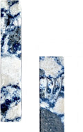 A&S Mezuzot Quartz Mezuzah Case with Engraved Shin Design Easy Peel and Stick Judaica Door Mezuza (Multi-Color Blue, 8 Inches)