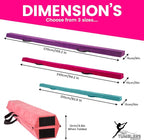Artistic Gymnastics Beam for Home - 210/240/270/300 - Amazing Balance Equipment for Kids at Home - Faux Suede, High Density EVA Foam - Carrying Straps