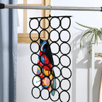Tosnail Pack of 2 Scarf Hanger Holder Organizer Space Saver for Tie, Belt, Scarves, Socks - Black