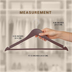Utopia Home Premium Wooden Hangers 20 Pack - Durable & Slim Coat Hanger - Suit Hanger with 360-Degree Rotatable Hook - Wood Hangers with Shoulder Grooves (Vintage Color)