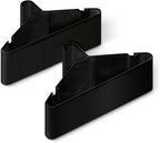 Amazon Basics Space Saving Plastic Clothes Hangers, Sturdy Closet Organizer for Shirts and Jackets, Adult Size, Black, 50-Pack