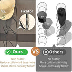 LINFIDITE 10 Pack Hat Rack Hanger Holder Organizer Closet Hanging Baseball Cap Display Storage Rack for Scarves Handbags Towels Clothes Ties Over Door Wall Mounted w Hanging Hook White