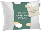 ComfyDown Decorative Throw Pillow Insert, Down and Feather Fill, 100% Cotton Cover, 233 Thread Count - Made in USA (14 X 20)