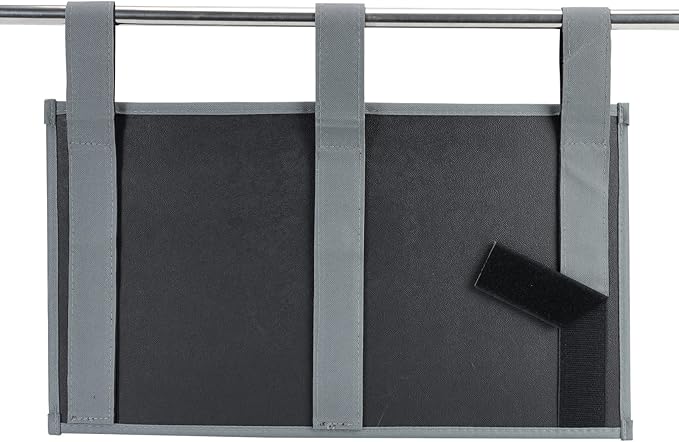 Zafit Hanging Bedside Caddy, Bedside Storage Organizer for Magazine, Phone, Remote control (6 Pockets-Grey)