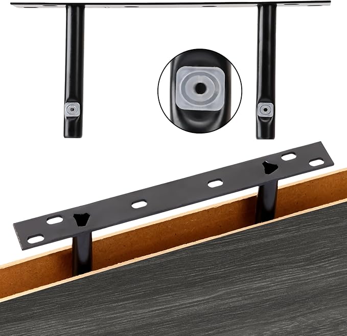 Fixwal 15.7in Floating Shelves, Rustic Wood Finish Wall Shelves Set of 4, Shelves for Wall Decor, with Invisible Brackets for Bathroom, Living Room,Bedroom and Kitchen(Gray)