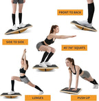 Balance Board for Physical Therapy, Wooden Wobble Board for Balance Training and Ankle Strengthening, Anti-Slip Surface, 350 lbs Capacity Standing Desk Rocker Board