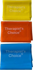Therapist’s Choice® Professional Non-Latex Resistance Bands for Upper and Lower Body Exercise Workouts, Physical Therapy, Lower Pilates, and Rehab, 25 Yard (75 Feet) Roll Bulk Roll