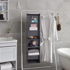 GRANNY SAYS 6-Shelf Hanging Organizer for Closet, Separable to 2 Pack 3-Shelf Hanging Shelves, Hanging Organizer for Bedroom, Ash Gray