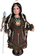 Kinnex Collections 16 Inch Porcelain Collectible Doll Limited Edition Decorative Home Display with Certificate of Authenticity (D16778)