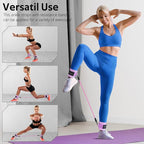 Ankle Resistance Bands with Cuffs, Ankle Bands for Working Out, Ankle Resistance Band for Legs and Glutes Workout Equipment, Butt Exercise Equipment for Women