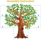 Fancy Land Classroom Tree Bulletin Board Set Tropical Leaves Summer Tree Decoration Cutouts for Classroom Wall Decor School Supplies
