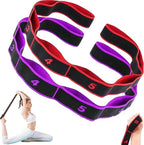 （2Pcs） Numbered Resistance Bands for Glutes & Yoga, Resistance Bands with Handles for Arms,Adjustable Bands for Full Body Stretching Shaping(Red&Purple