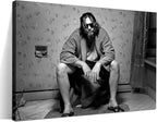 Funny Bathroom Wall Decor for Room Aesthetics - 90s Movie Posters Black and White Wall Art, Toilet Humour Amusing Cool Wall Art Funny Bathroom Signs 16x24 in