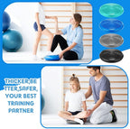 Sotiff 4 Pcs Inflated Wobble Cushion Wiggle Seat for Sensory Kids Flexible Seat for Classroom Wobble Disc with Inflation Pump Stability Balance Board for Adult Physical Therapy Exercise