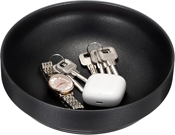 Stainless Steel Bowl Decorative Key Bowl Serving Bowl for Snack Fruit Dish Round Key Dish for Entryway Table Coffee Table Kitchen Counter, 8.3 Inches