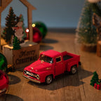 Vintage Truck Decor,Pickup Metal Vehicle for Farmhouse Mini Trucks Adornment Home/Table/Desk Xmas Ornaments Festivals Truck Valentine's Day Christmas Decorations