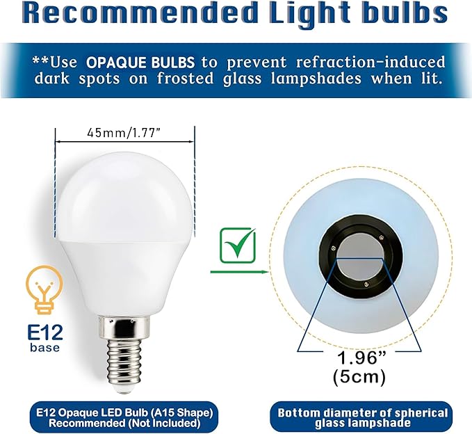 Modern Globe Table Lamp - 7.1" Opal Glass Shade, Black Metal Base - Mid Century Small Lamp for Bedroom Nightstand, Office Desk - Plug-in with 5.9FT Cord & On/Off Switch-Decorative Bedside Table Light
