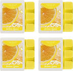 SCENTORINI Wax Melts, Sicilian Lemon Scent, Summer Scented Wax Cubes, Natural Soy Wax Melts for Candle Making, Wax Warmer, Home Decoration, 4-Pack