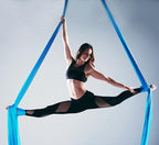 F.Life Aerial Silk 10 Yards Kit Durable Aerial Yoga Hammock with Hardware & Guide Aerial Swing for Acrobatic Flying Yoga