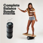 The Original Indo Board - Balance Board Trainer for Core Strength, Stability & Athletic Performance - Surfing, Skateboarding, Snowboarding, Yoga, Physical Therapy & More. Includes Board and Roller.