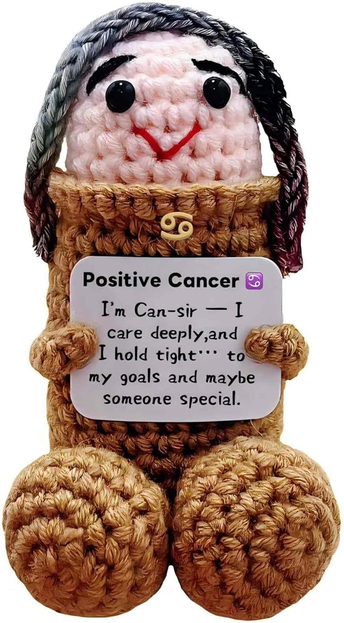 Cancer Gifts Birthday Women Girls Self Care Gifts,Cancer Zodiac Birthday Gift Cute Stuff Plush Toy for Halloween Decor,Teens Women Friend Coworker(CancerGifts)