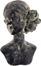 Beautiful Women Faces Resin Sculptures, Resin Art Statues Ornaments, Collectible Figurines for Home Living Room Office Shelf Decoration, Housewarming Great Gifts Ideas, Woman