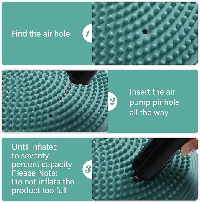 Libima 4 Pcs Wiggle Seat Inflated Wobble Cushion for Sensory Kid 13 Inches Balance Disc Flexible Seating for Classroom Sensory Pad for Chair Wiggle Cushion