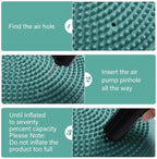 Libima 4 Pcs Wiggle Seat Inflated Wobble Cushion for Sensory Kid 13 Inches Balance Disc Flexible Seating for Classroom Sensory Pad for Chair Wiggle Cushion